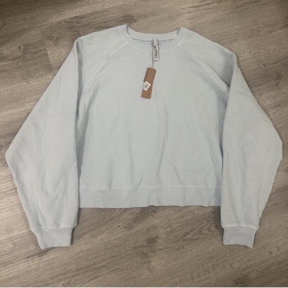 SKIMS French Terry Opal Crewneck Sweatshirt. Size XL - Picture 3 of 4